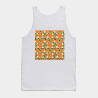 Simple Fruit fruity Oranges Summer Pattern Tank Top